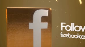 Gold Social Icons Facebook